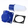 Easy Install 220V 16A 3 Pin Industrial Waterproof Plug Socket Durable Power Connector for Caravan Trailer Motorhome