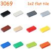 100/200 יחידות 3069 30070 אריח שטוח 1x2 לבנים 1*2 MOC חלקיקי הרכבה אבני בניין חלקות צעצוע חינוכי יצירתי DIY