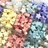 New 50pcs 10mm Colourful Five-pointed Star Acrylic Loose Spacer Beads for Jewelry Making DIY Handmade Bracelets Accessories
