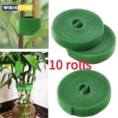 10 Roll Nylon Plant Ties Plant Bandage Hook Tie Loop Ρυθμιζόμενο στήριγμα φυτών Επαναχρησιμοποιήσιμη ταινία στερέωσης για αξεσουάρ οικιακού κήπου