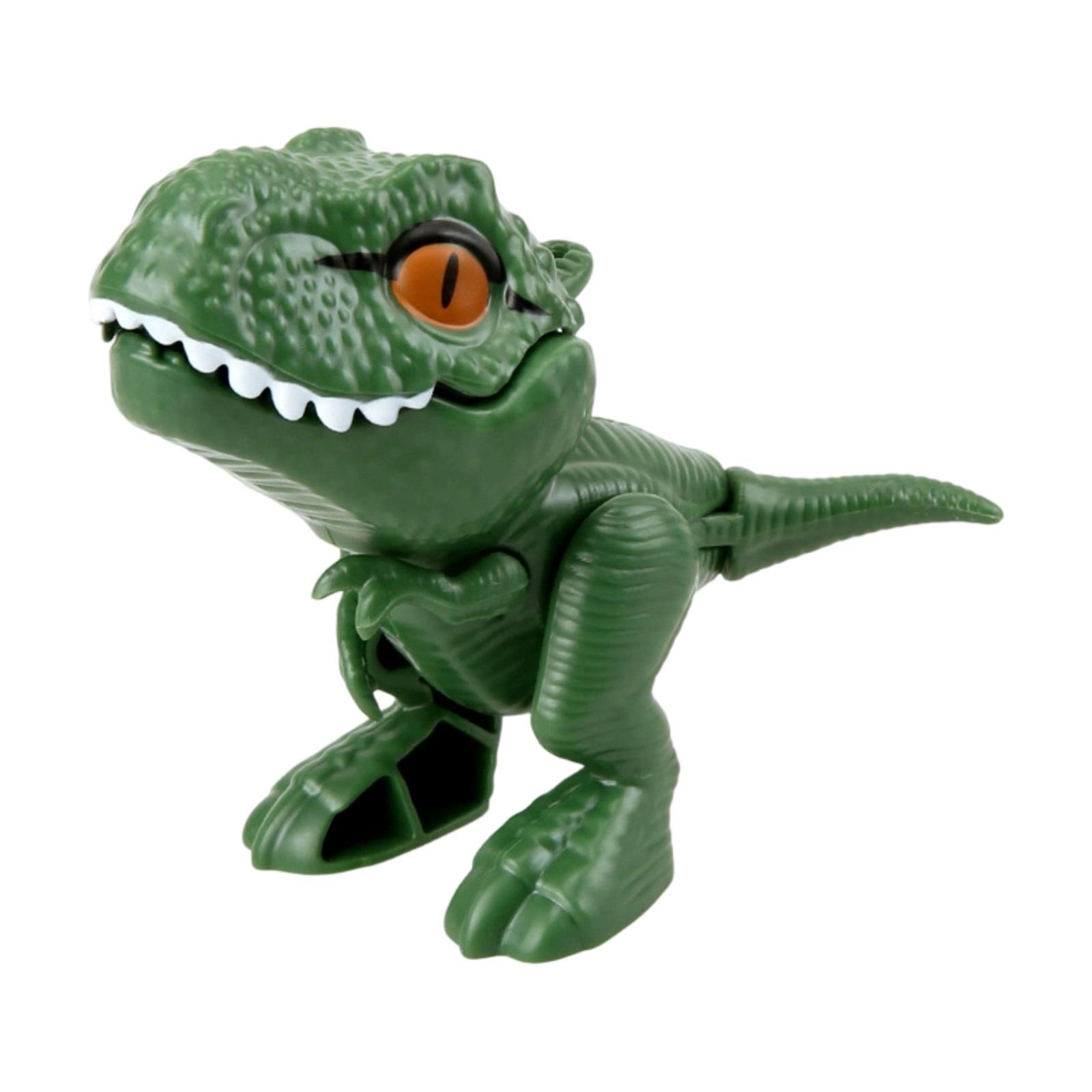 

Динозавр-кусачка - Подвижная фигурка с шарнирными соединениями, Реалистичная модель для воображаемой игры и коллекционеров One Size зелёный