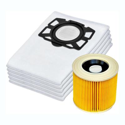 Staubsaugerbeutel Filter passend für Karcher KFI 357 KFI357 KA 40, Ersatzbeutel für Karcher 2.863-314.0WD2 Plus WD3