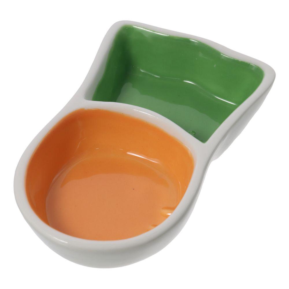 Mehrfarbige Karotten-Futternapf Keramik Kleine Tiere Futternapf Lustiges Design Hamster-Futternapf