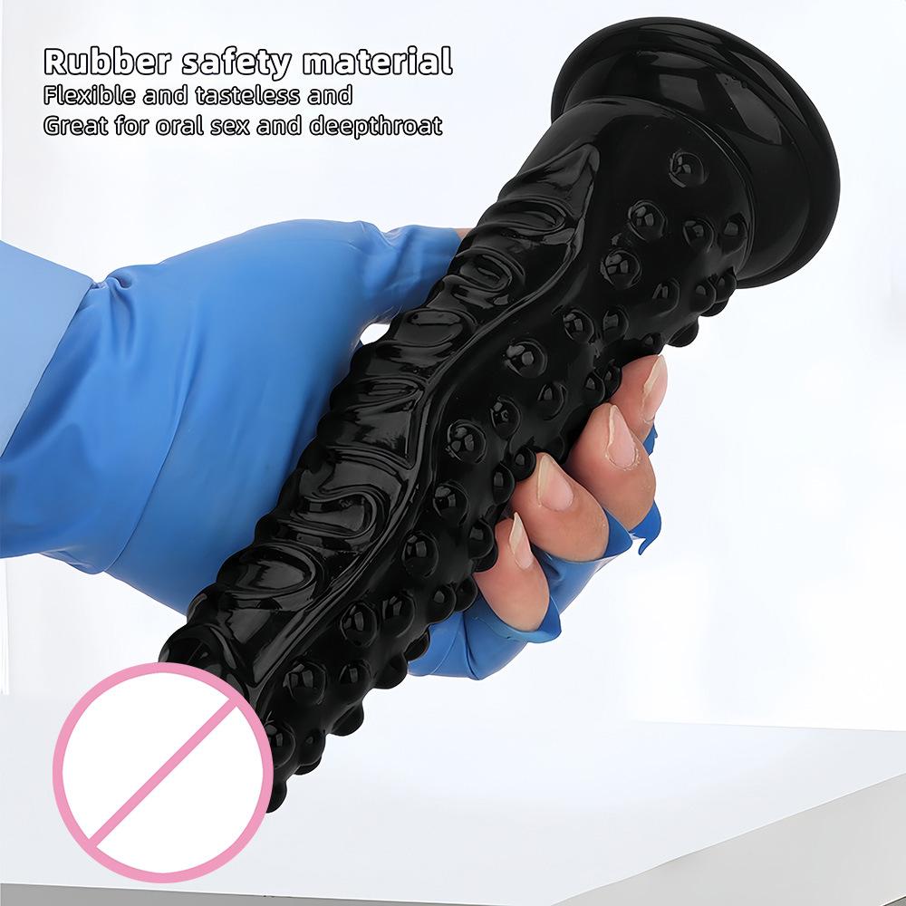 Extra Large Thick and Long Black Giant Simulation Dildo Stallio Anti Anal Blockage Fist Sex