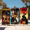 Handdoek M-Manowar Textiel Badjas Strand Sneldrogend Lichtgewicht Rock Draagbaar Kamperen Zwem Band Zwembad Reizen