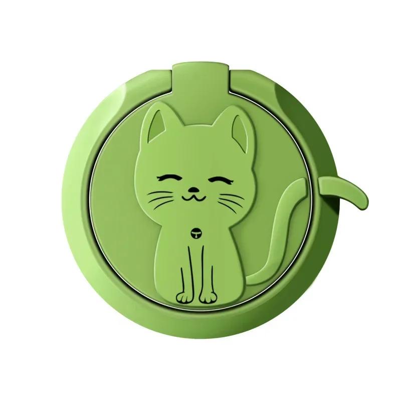 

Мультяшный милый кот мобильный телефон кольцо держатель крепление для телефона подставка для iPhone 15 Samsung Huawei Xiaomi аксессуары для телефонов светло-зеленый
