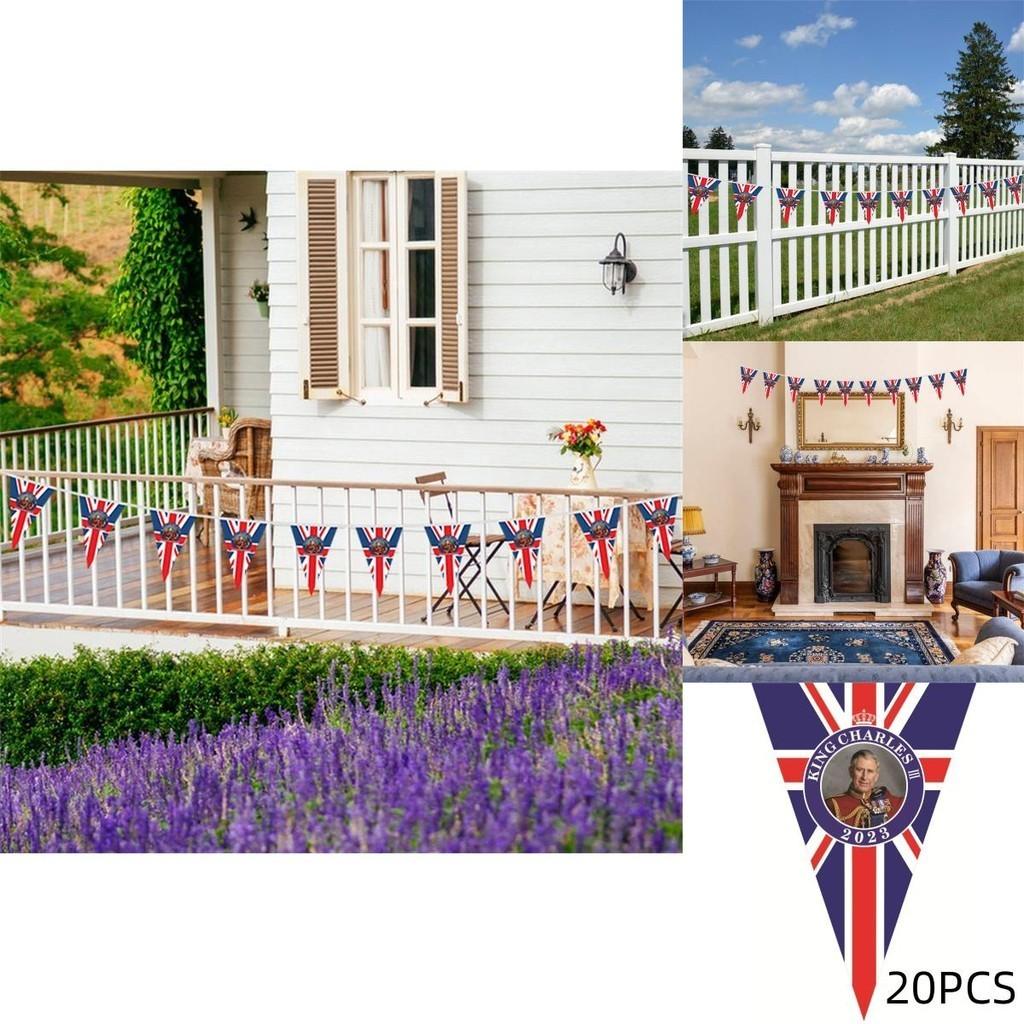 Patriotic Red Flag 90x150cm British King Charles Coronation Spring Yarn Material