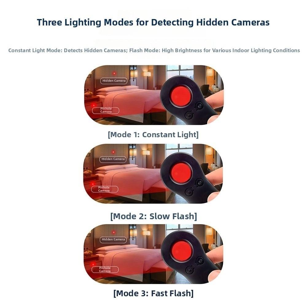 Vibration Sensing Anti Spy Detector Wireless Anti-Surveillance Scanner Travel Defender