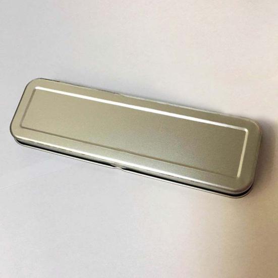 Large Capacity Pen Box Heavy Duty Metal Rectangle Multifunction Boys Girls Students Pencil Stationery Holder Organizer Case School Supplies
