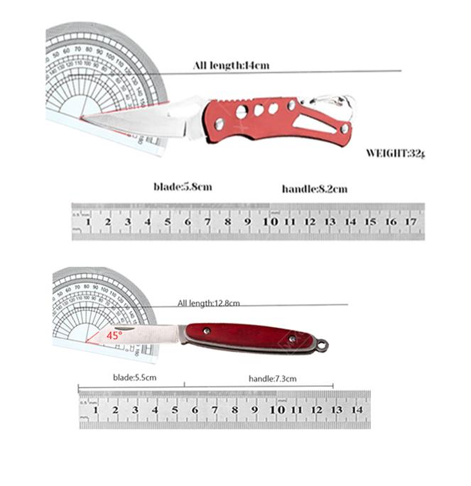 Stainless Steel Fruit Knife Folding Knife Rosewood Handle Multifunctional Kitchen Fruit Paring Pocket Knife Kitchen Accessories