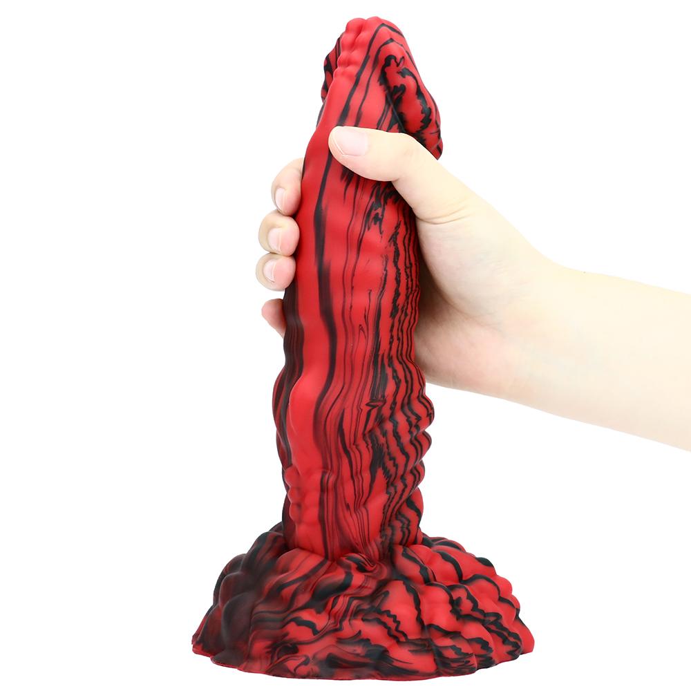 Fantasy Horse Penis Exaggerated Testicle Silicone Dog Knot Dildo With Sucker Sex Toys For Women Masturbator Anal Plug
