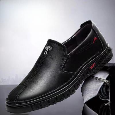 New Spring Style Men's Business Shoes Leather Shoes Men's Soft Sole Mid-low Top Casual Shoes Leather Face Men's Shoes