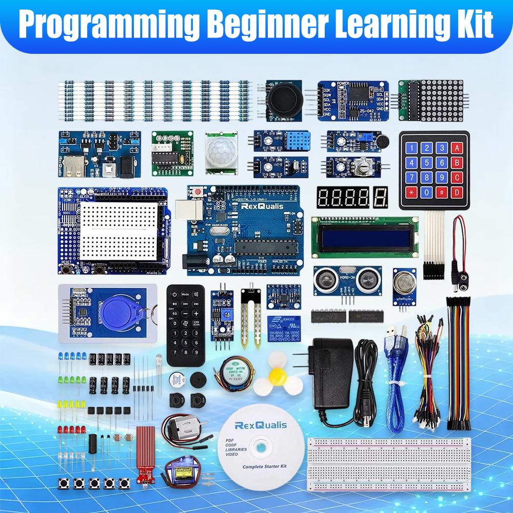 Most Complete Starter Kit for Arduino UNO R3 STEM Projects with Servo Most Complete Electrnoics Starter Kit LEDs for Arduino IDE