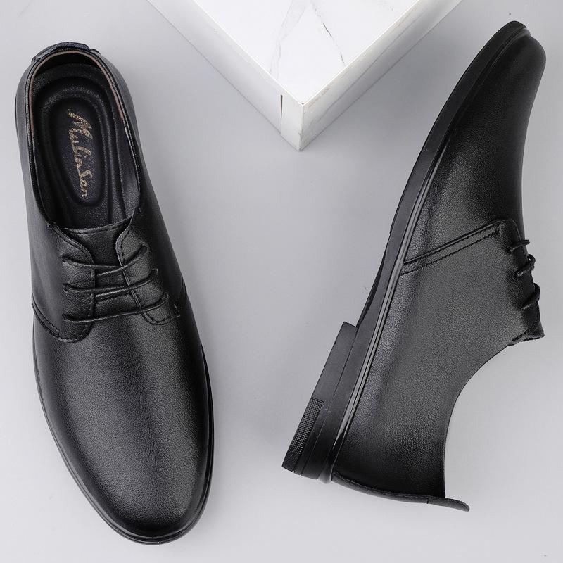 Herren 2025 neue Sommer Leder atmungsaktiv Businesskleid Lederschuhe Herrenschuhe Britisch vielseitig Freizeitschuhe Herren