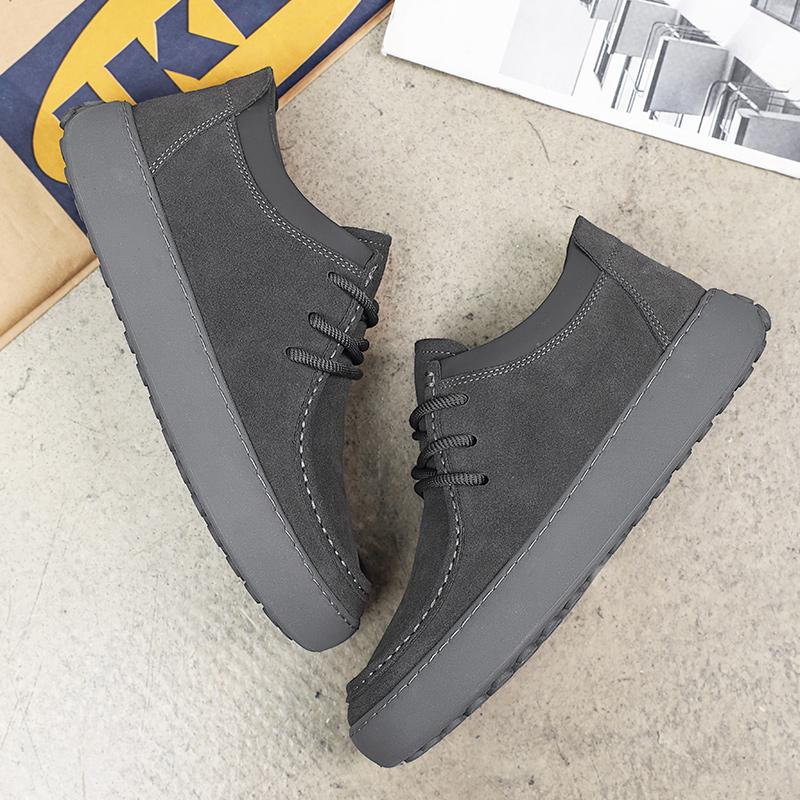 Fashion New Handmade Men's Casual Shoes Genuine Leather Sneakers Lace-up Solid Business Footwear Leisure Walk Treking Footwear Trainers