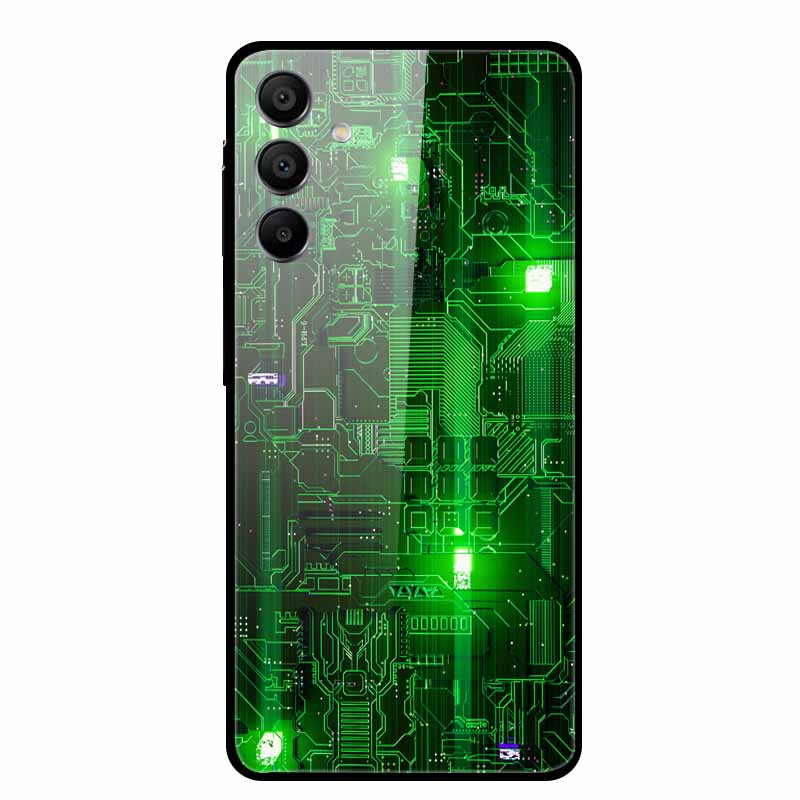 Tempered Glass Case for Samsung Galaxy A16 5G Back Cover Hard Case for SamsungA16 Phone Case Fundas Cool Protective Cute Bumper