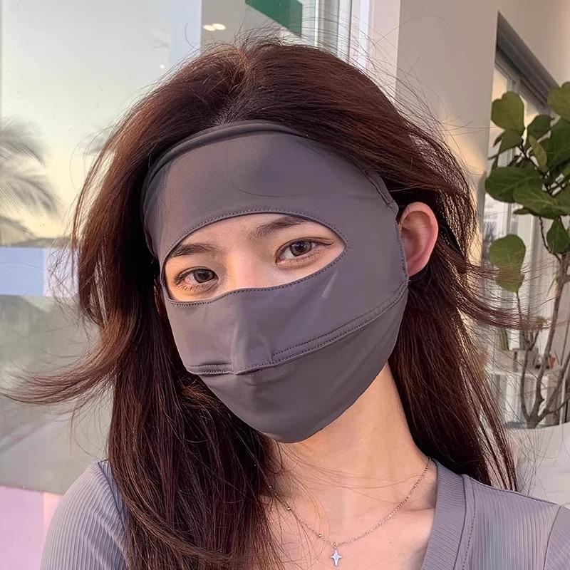New Arrival: Women's Ice Silk Full Face Sunscreen Mask - UV Protection & Sunshade for Summer Driving