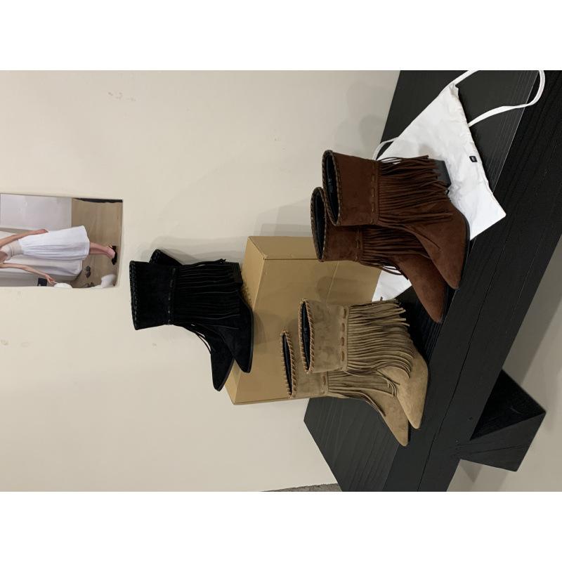 2025 New Low Boots Fringed Short Boots
