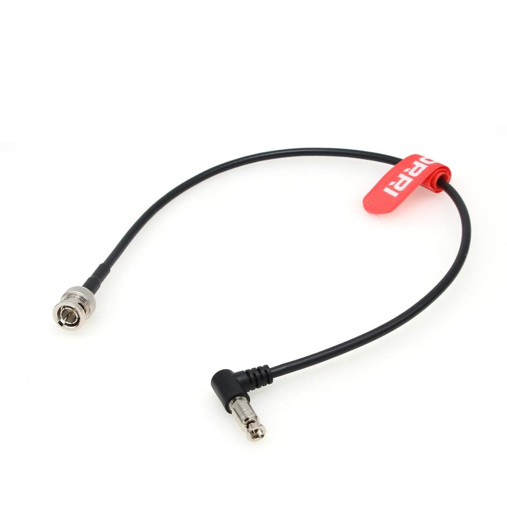 DRRI BNC Male to Micro BNC Video RG59 Belden 1855A Cable for Blackmagic Video Assist High-Density L-Shape HD-SDI 3G/6G 5-inch