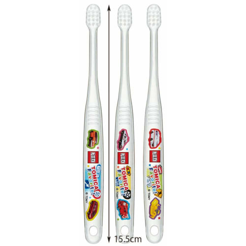Skater Soft Toothbrush for Infants (0-3 Years Old), Tomica Design, 3-Pack, TBCR4T