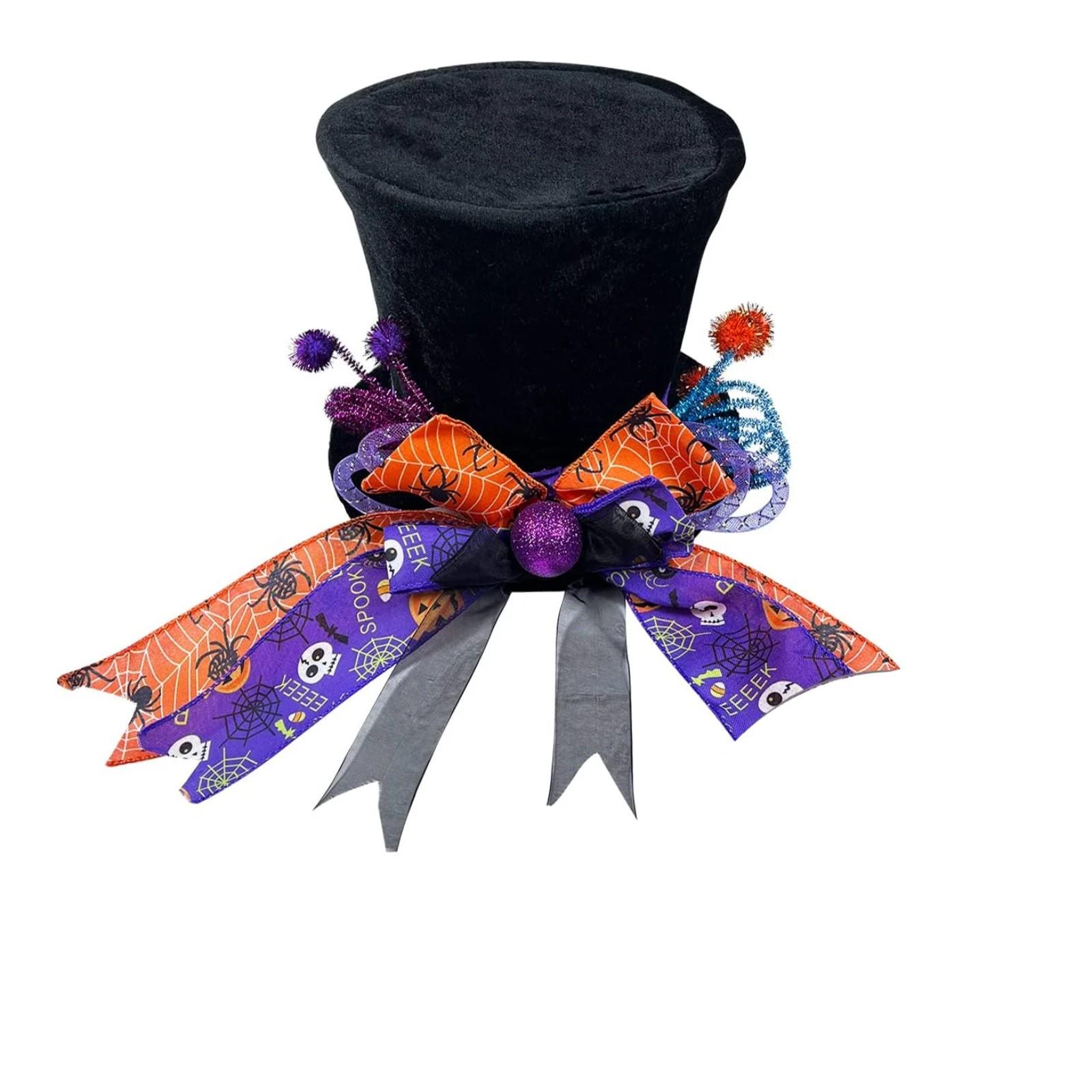 

Звезда на верхушку дерева на Хэллоуин, лицо, узор тыквы, галстук, украшение на верхушку дерева для праздничной вечеринки One Size чёрный