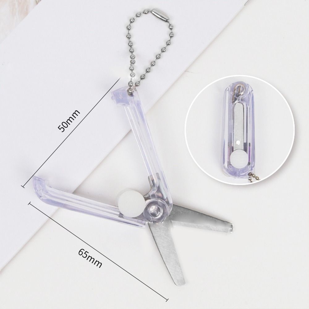 Multifunctional DIY Handcraft Scissor Stainless Steel Safe Mini Scissor Folding Scissor  Office
