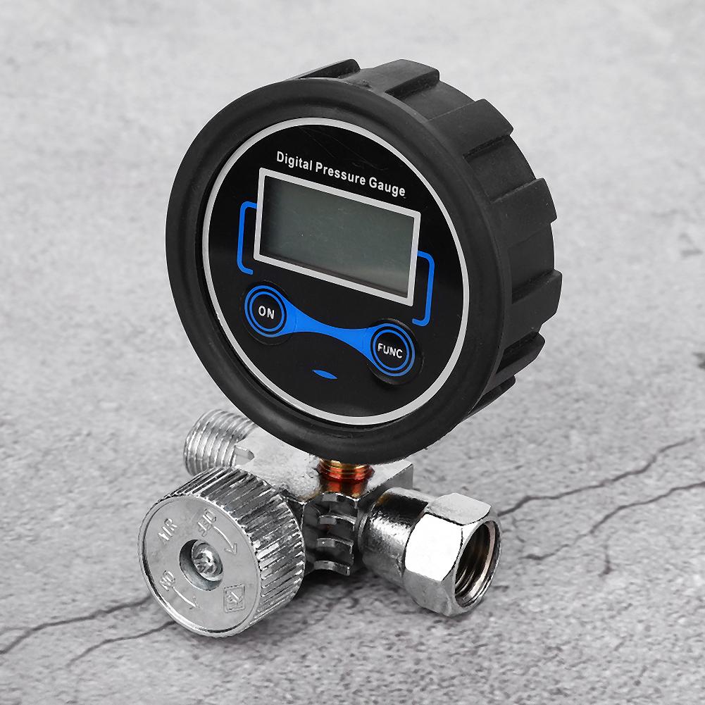 Pneumatic Air Regulator Control Valve Digital Pressure Gauge Regulating 14in for Spray Gun