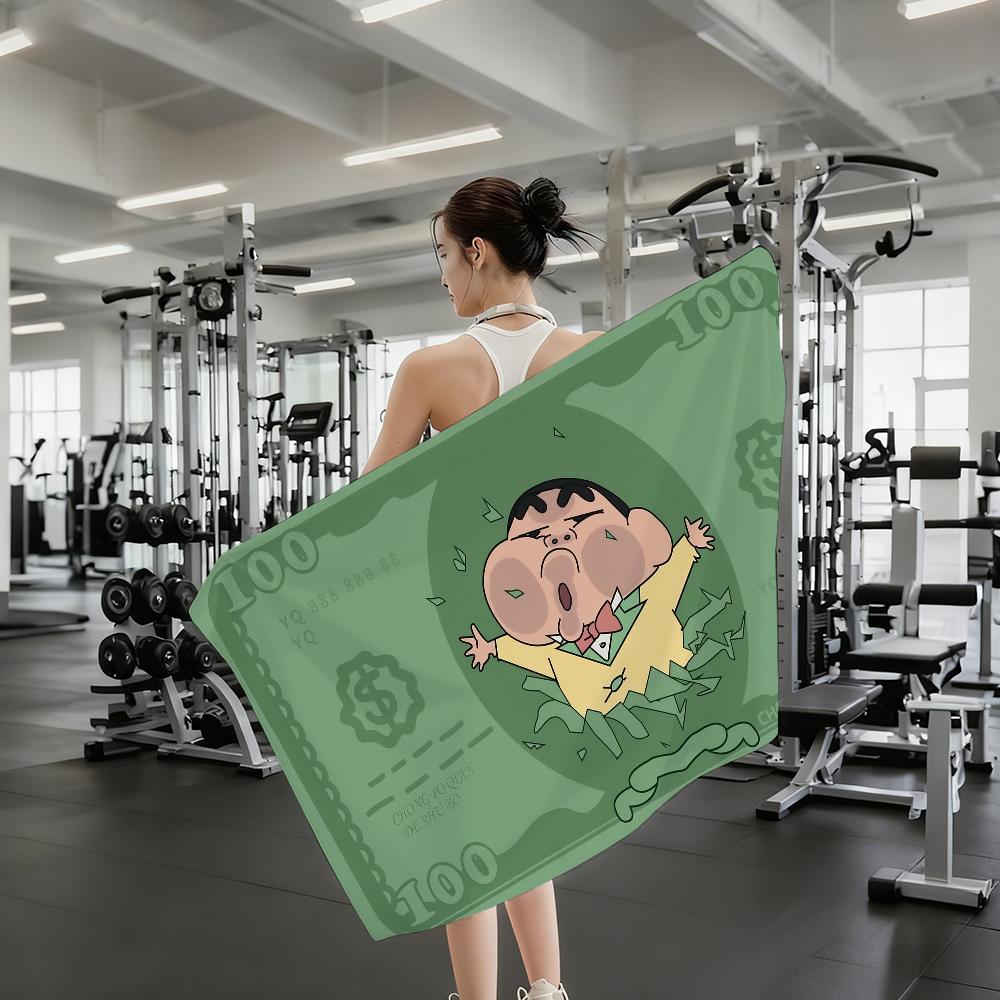 Cute S-Shin-chan-S USD Towel Quick Dry Absorbent Beach Towel for Sports, Fitness, Swimming and Outdoor Activities