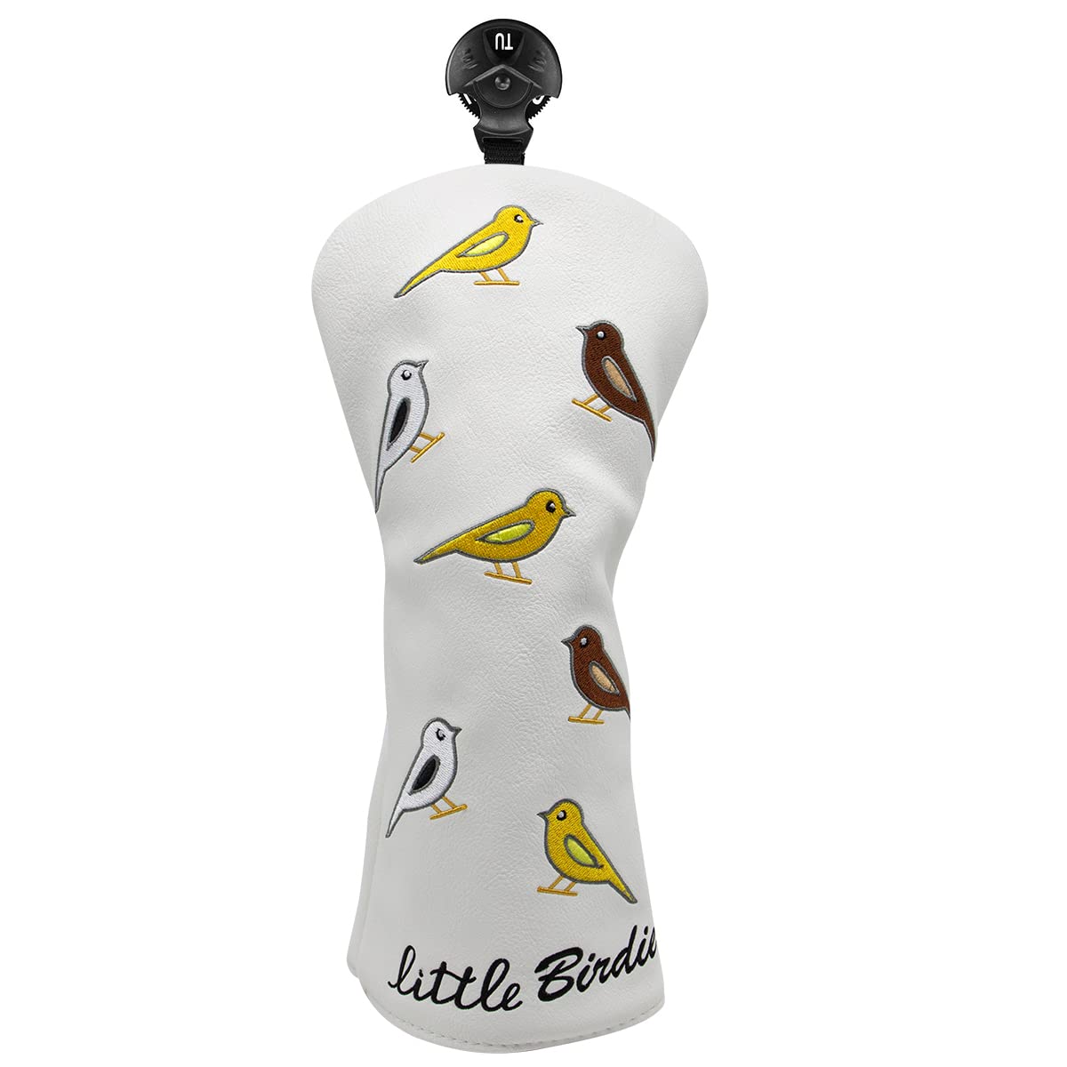 

Чехлы для головок клюшек для гольфа Birdie Golf, набор деревянных чехлов, чехол для водителя гольфа, чехол для головок клюшек для фервея и гибридов Aliennana из высококачественной кожи и черного золота, стильный