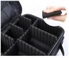 Women's cosmetic bag organizer case with compartments, perfect for traveling