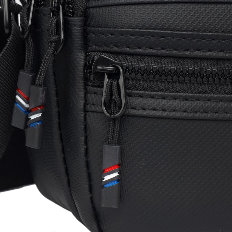 Business Handbag Solid Color Shoulder Bag Large Capacity Men's Commuter Crossbody Bag