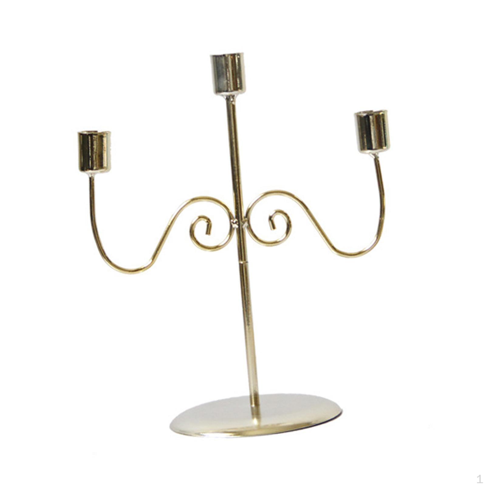 

Подсвечник для конусных свечей, 3-х рожковые канделябры, подсвечники для гостиной на годовщину золотой