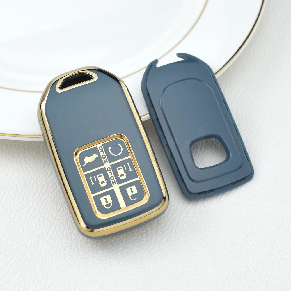 6 Button Tpu Car Key Case Cover Shell Fob For Honda Accord Civic Crv Pilot Ridgeline Odyssey Passport Smart Remote Key Protector