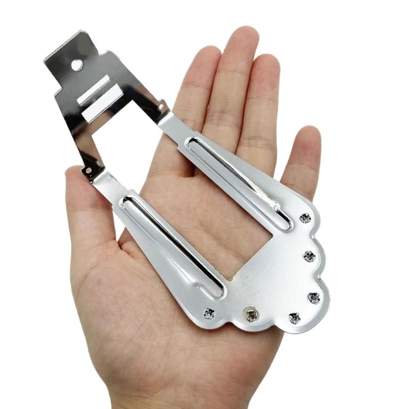 Heavy Duty Jazz Guitar Bridge Metal Texture Suitable for Enhancing Volumes and Customizable String Height Adjustment