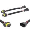 9006 9005 To H11 H8 Retrofit Wiring Harness for Light Bulb Lamp Connector Soc