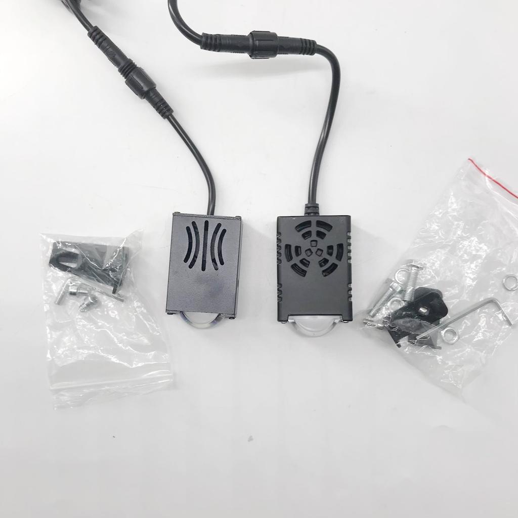 Car Mesh Light Mini Matrix Laser Headlight Mesh Grid Light Yellow And White Led Motorcycle Spotlights