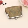 Easy Access Coin Purse Vintage Glitter Mini Purse, Portable Kiss Lock Closure Change Small Pouch Pouch, Double-layer Wallet for Cards, Jewelry, Cash,