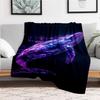 Neon Whale Phone Case Cover for iPhone Samsung GalaxyBlanket Flannel Throw Blanket for Sofa, Bed, Travel, Camping, Office, Couch, Chair, And