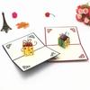 Christmas Birthday Valentine Greeting Card Paper Art Multi Patterns 3D Greet Cards Birthdays New Year Festival Carding Gift