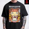Men's and Women's T-shirts Annabelle Horror Film Cult Character Funko Pop Unisex