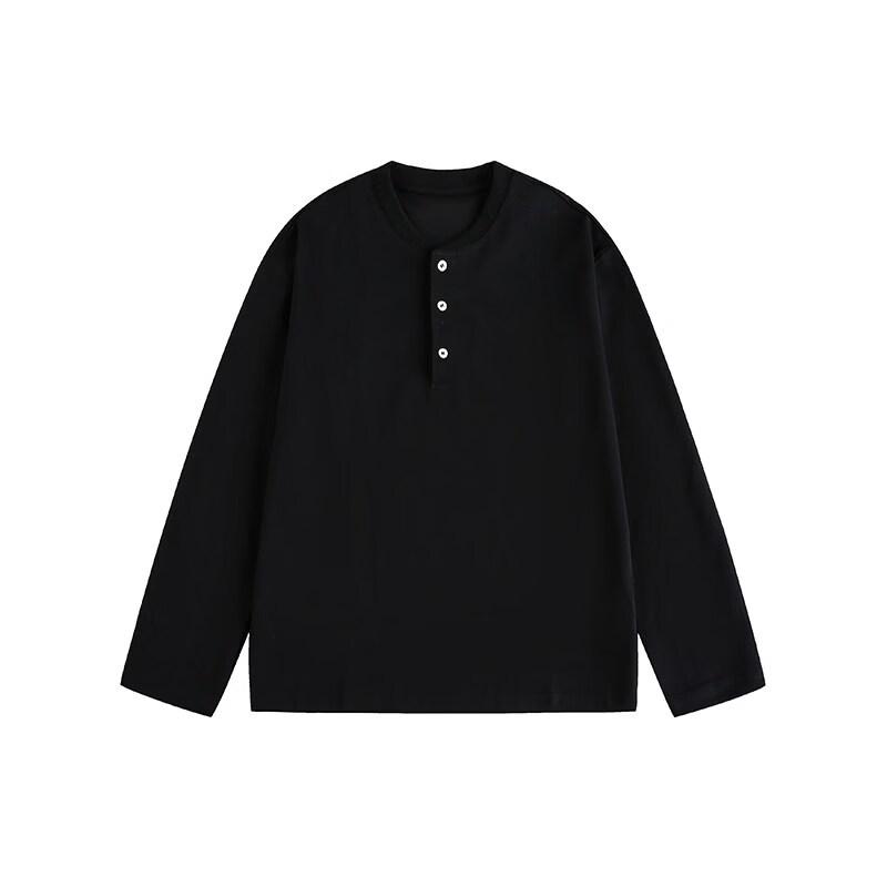 DREAM MADE Unisex Old Money Style Henley Long Sleeve T-Shirt