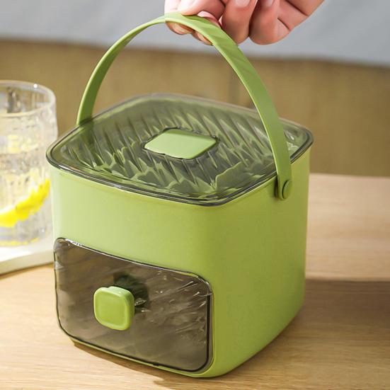 48 Cube Ice Maker with Easy Push Release Lid Ice Bin Built-in Storage Box Ice Cube Tray for Whiskey Cocktails Coffee Beverages