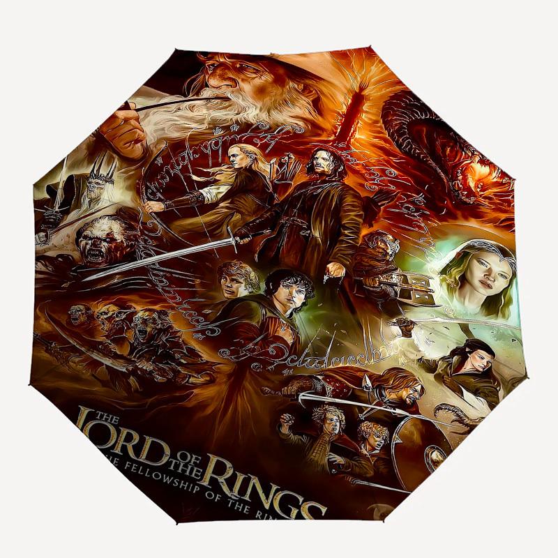 1pc Lord of the Rings: Fellowship Umbrella with Plastic Handle,Suitable for All Seasons Travel Outdoor Multi-functional UmbrellaDCS258