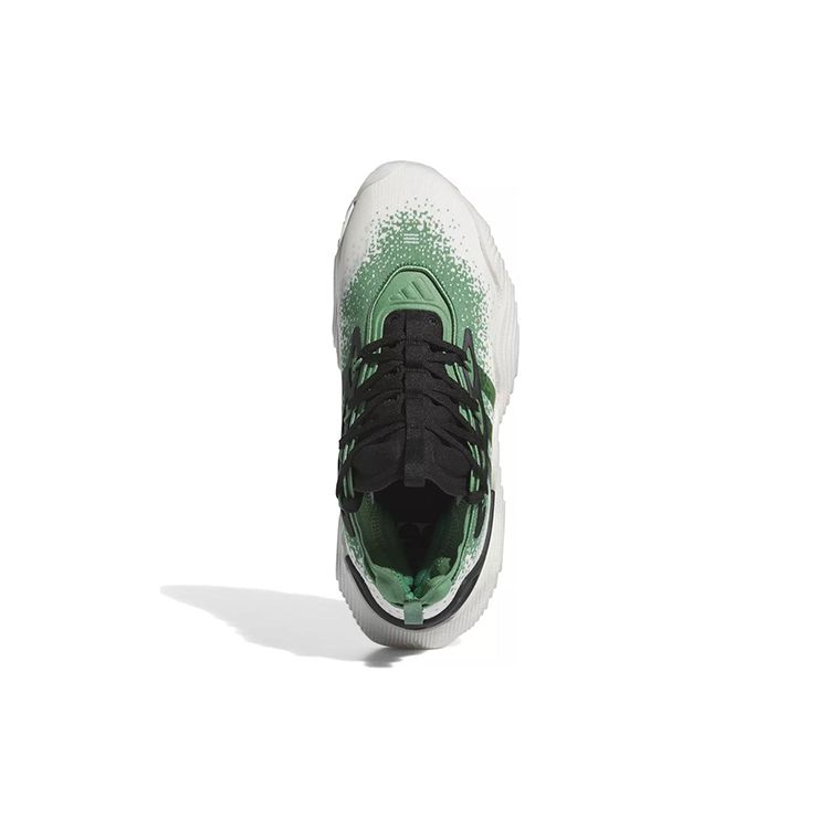 adidas Zapatillas unisex Trae Young 3 Preloved verdes en blanco roto y negro IE2703