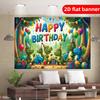 1 Piece of Birthday Party Background Decoration Banner with Cute Dinosaur Pattern, Suitable for Courtyard and Corridor Scenes