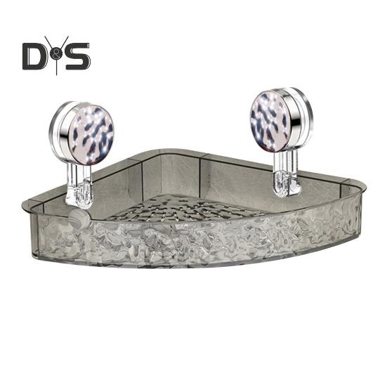 1/2Pcs No-Drill Clear Wall Caddy Suction Cup Shelf Large Capacity Simple Installation Versatile Bathroom Caddy Shower Organizer