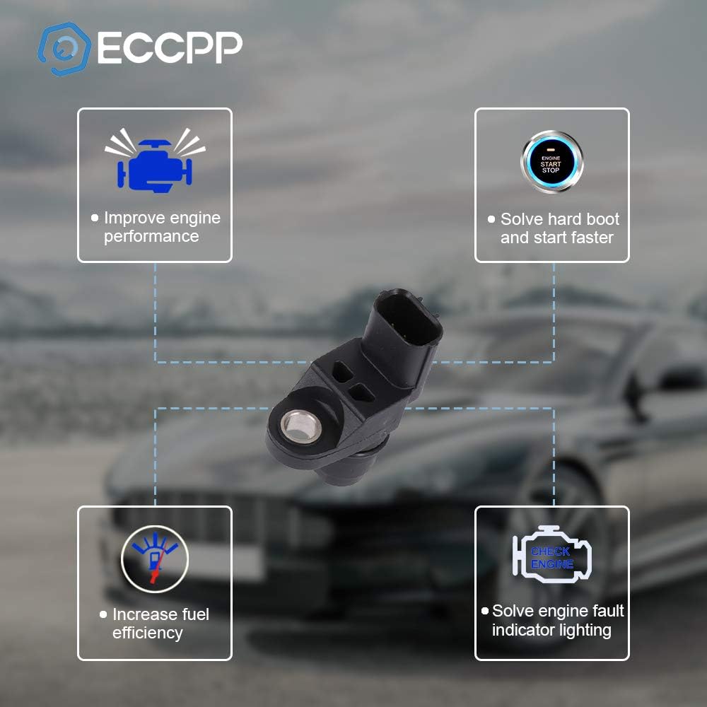 ECCPP 2PCS Camshaft Position Sensor Fit For 2007-2012 for Acura RDX 2002-2006 for Acura RSX 2004-2008 for Acura TSX 2003-2007 for Honda for Accord