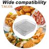 3-Layer Square Round Rectangle Air Fryer Rack Set Stainless Steel Dehydrator Rack with 4 Silicone Feet Anti-Scald Clip Stackable Air Fryer