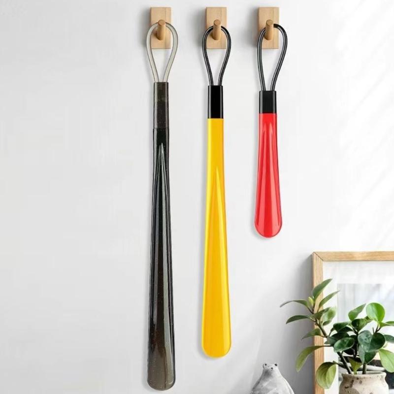 Portable Shoehorn Long ABS Shoehorn with Ergonomic Handle Shoe Horn Shoe Lifter for Various Boot Shoe Sneakers Heels