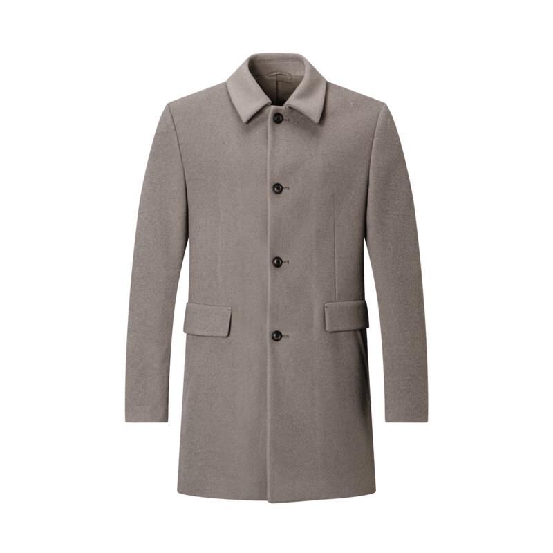 

SEPTWOLVES Men s Lapel Collar Wool Blend Overcoat 2XL (180cm)